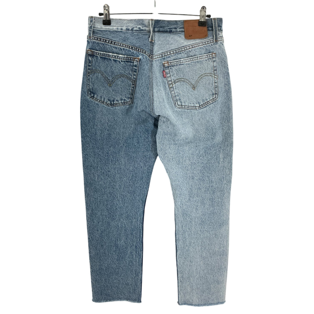 Levi's Two Tone Blue 501 Straight Denim Jeans Size 29 - Picture 3 of 4